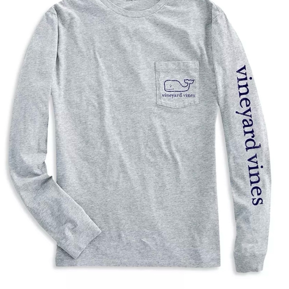 Vineyard Vines Gray Long Sleeve Shirt boys XL